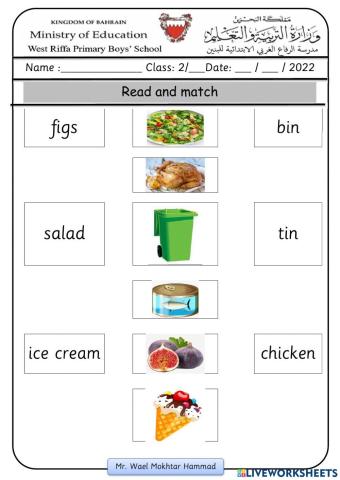 F&F2 - Unit 7 - Dinnertime
