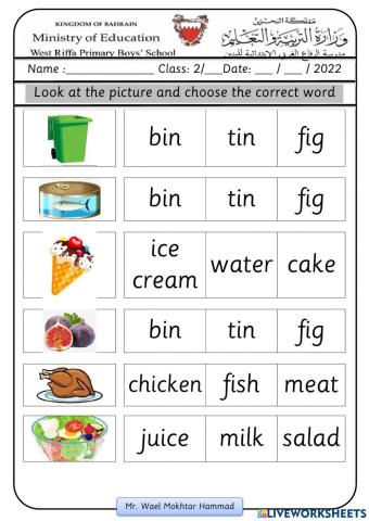 F&F2 - Unit 7 - Dinnertime