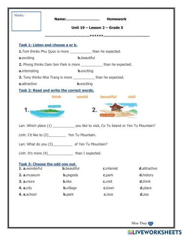 Unit 19 - Lesson 2 - Grade 5