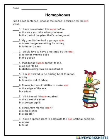 Homophones Select