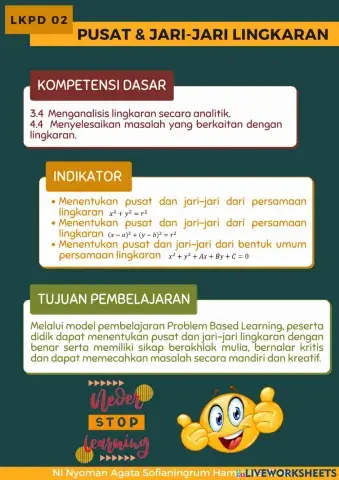 Pusat dan Jari-jari Lingkaran