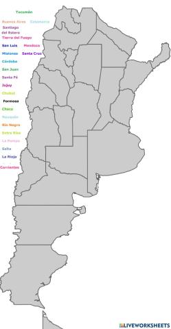 Provincias de la República Argentina