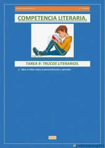 Competencia literaria. Tarea 10.