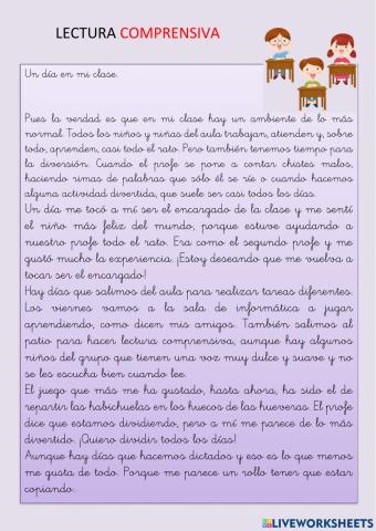 Comprensión Lectora
