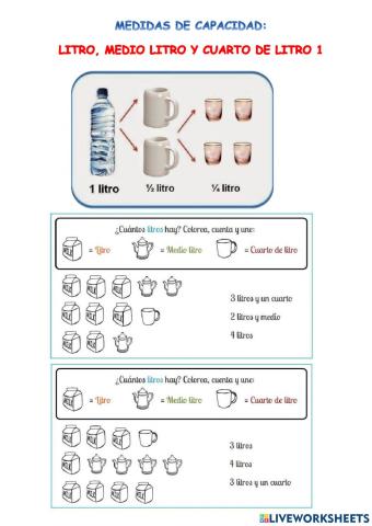 Equivalencias capacidad 1