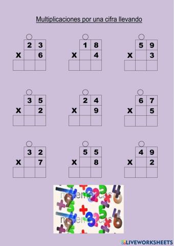 Multiplicaciones llevando