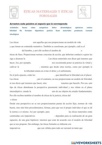 Éticas formales y éticas materiales