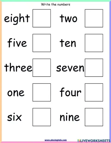 Number words