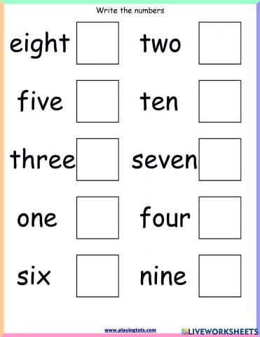 Number words