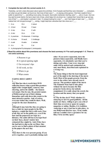 Culture and free time