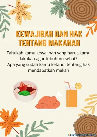 Kewajiban dan Hak tentang makanan