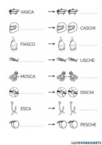 Completa con sca-sco-sche-schi