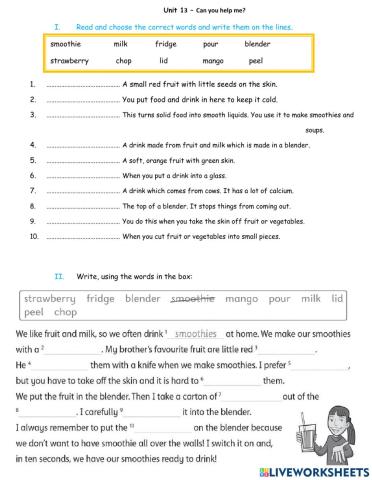 G4- Unit 13 - Can you help me