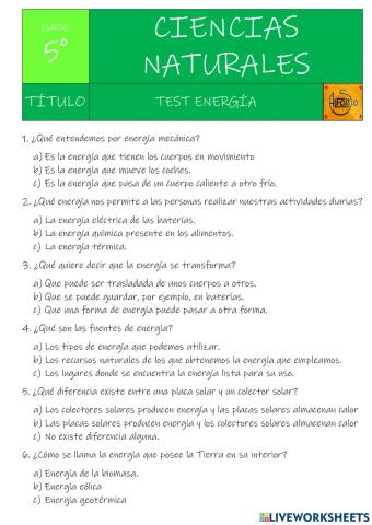 La energía