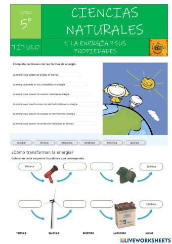 1. la energía y sus propiedades