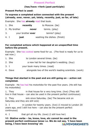 Present Perfect Tense