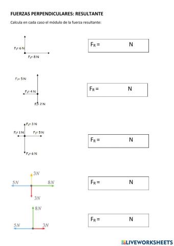 Sumatorio de fuerzas perpendiculares