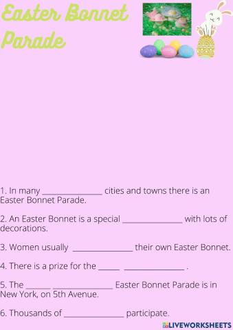 Easter Bonnet parade