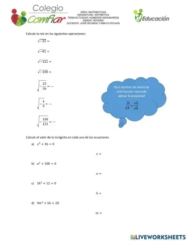 Números imaginarios