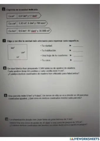 Medidas de superficie