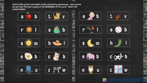 Match That BEGINNING Sound!
