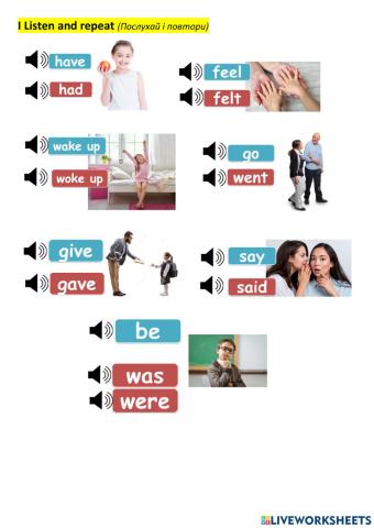 Quick Minds 3, Irregular Verbs