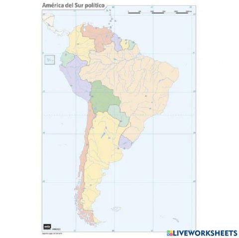Mapa América del Sur