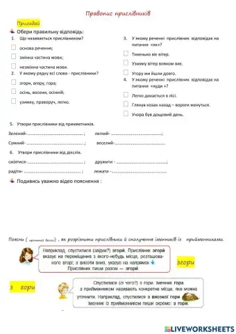 Правопис прислівників