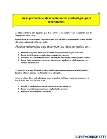 Usar fichas temáticas como material de estudio