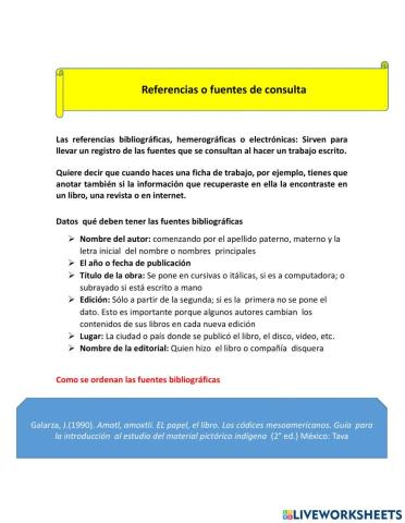 Usar las fichas temáticas como material de estudio