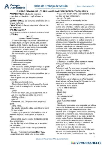 Las expresiones coloquiales