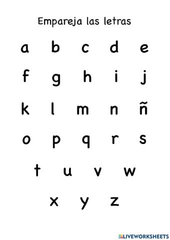 Asociación alfabeto