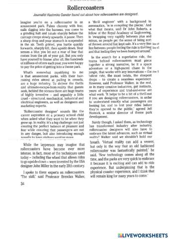 B2 first for schools reading part 5 and 6