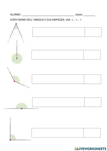 Angoli e ampiezze