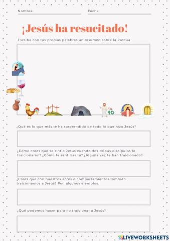Jesús ha resucitado 5 y 6 e. primaria