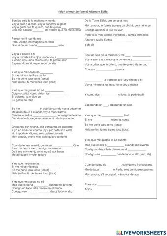 Mon amour Aitana y Zoilo