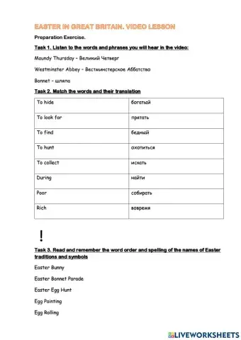 Easter Traditions in Great Britain