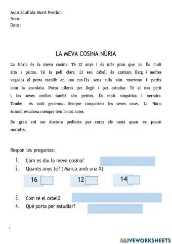 La meva cosina Núria