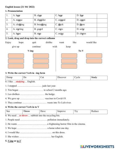 Group 5 - To infinitive