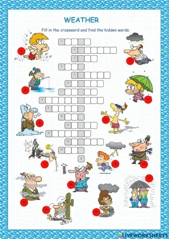 weather  Crossword Puzzle