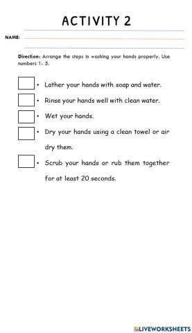 A2-Q3W7-Lesson 20 - Proper Handwashing-ACTIVITIES