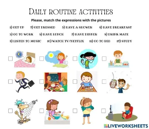 Daily routine activities
