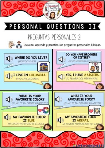 Personal questions study 2