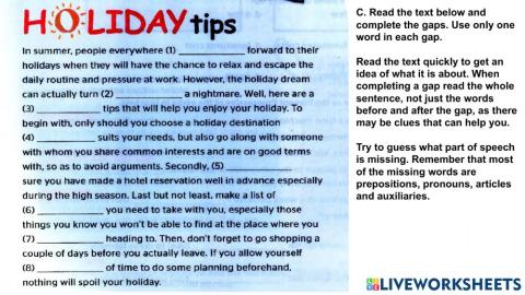 New Destination B2-Unit 1 -missing word