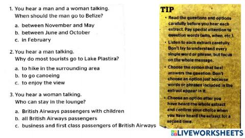 New Destination B2-Unit 1- Listening