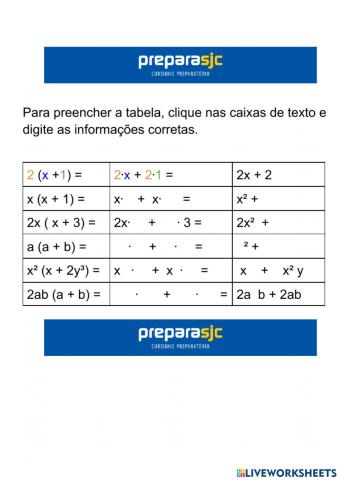 Propriedade distributiva