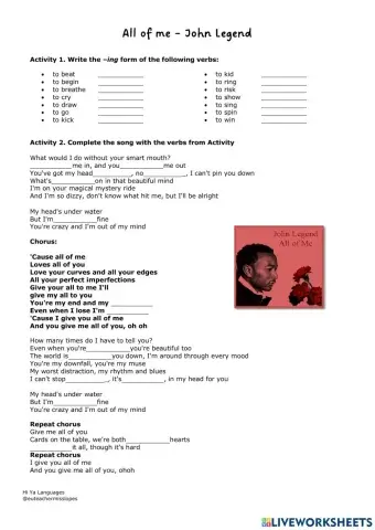 All of me - Present continuous