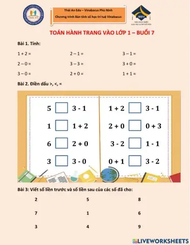 Buổi 7 - Hành trang vào lớp 1