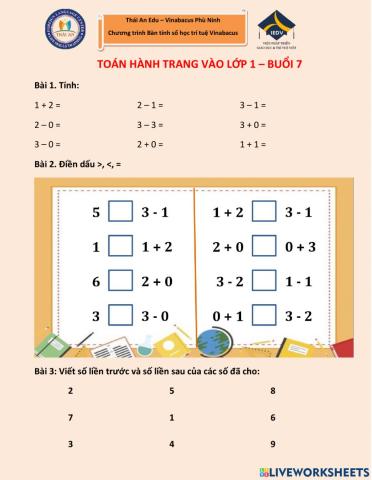 Buổi 7 - Hành trang vào lớp 1