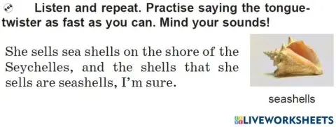 Tongue-twister sound ш